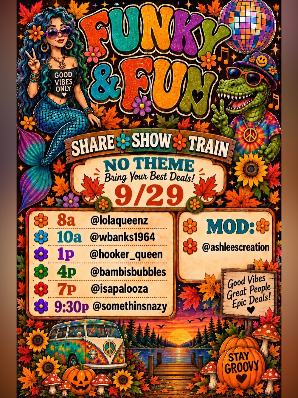 Funky & Fun Share Show Train 8AM-11:30PM or later! - Picture 1 of 17